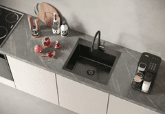 QUADRON Pomivalno korito LUKE 100, black metal