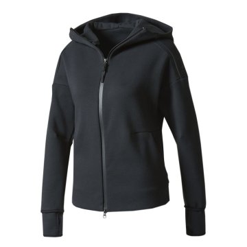 Adidas Športni puloverji črna 158 - 163 cm/S Zne Full Zip Hoodie 2 Black