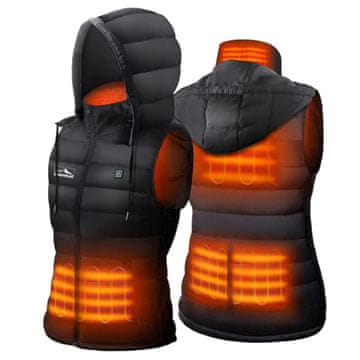 VIVVA® Ogrevan brezrokavnik s kapuco za hitro segrevanje telesa | LANDWEAR