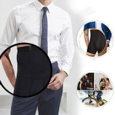 VIVVA® Oblikovalec pasu za hujšanje, odprt sprednji žep, proti drsenju – CORFITMAN Črna S