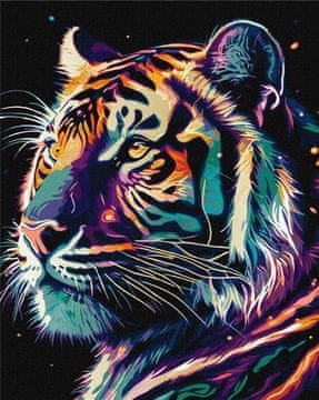 Rayher.	 Slikanje po številkah, Fantastic tiger, 40x50 cm