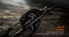 KuKirin Električni skuter Zmogljiv 1200 W motor do 50 KM/H 10,5-palčne terenske pnevmatike 52 V/18 Ah Zložljiv skuter velike prostornine