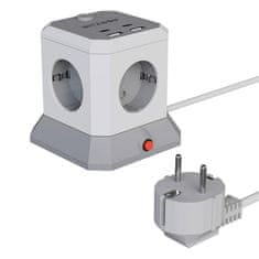 Blitzwolf BLITZWOLF BW-EC1 PODALJŠEVALNI KABEL 4XAC 2XUSB-A 2XUSB-C ZA PRIPOMOČKE