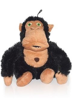 Igrača pes Crazy monkey črna 36cm