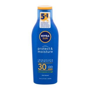 Nivea Sun Protect & Moisture SPF30 vlažilen losjon za sončenje brez povzročanja madežev 200 ml
