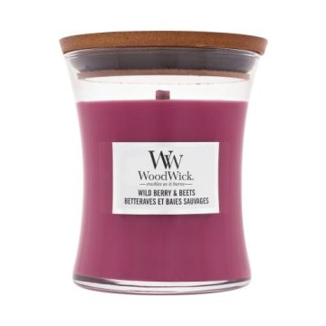 Woodwick Wild Berry & Beets dišeča svečka