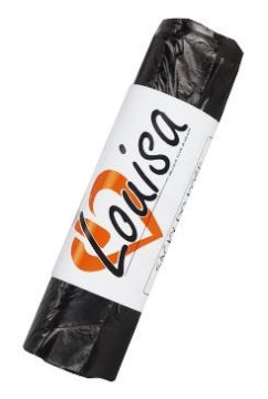Vreče za smeti 60l črne 20pcs