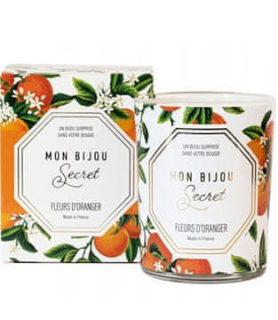 Troli Dišeča sveča 40 ur z draguljem Cvet pomarančevca CROFO100