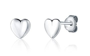 JVD Nežni uhani v obliki srca iz srebra SVLE2026X610000