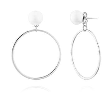 JVD Elegantni srebrni viseči uhani z biseri SVLE0520XH20P00