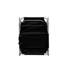 Aga Vrtni nastavljiv ležalnik Črn