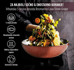Vok Rosmarino Lava Stone Grape - 28 cm + gratis zaščita iz filca