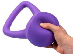 ACRAsport Soft PVC Kettlebell 2 kg, vijoličen