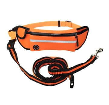 hurtnet Pasna torba za tek s pasjim elastičnim povodcem 1,8m