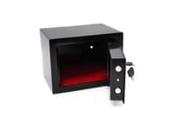 GEKO Varnostni digitalni elektronski sef 170x230x170mm – črn