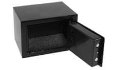 GEKO Varnostni digitalni elektronski sef 170x230x170mm – črn