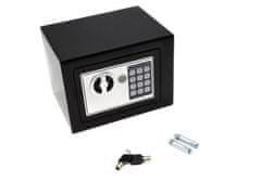 GEKO Varnostni digitalni elektronski sef 170x230x170mm – črn