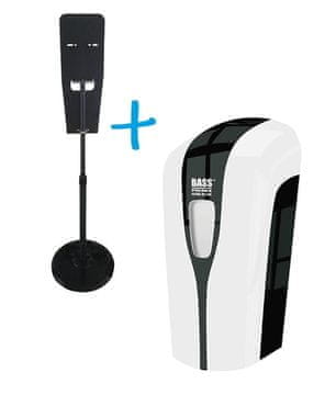 Bass Polska Set senzorski dozator mila ali razkužila 900ml + kovinsko stojalo