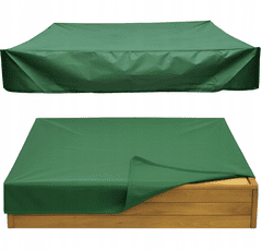 Korbi ZELENA VODOODPORNA PONJAVA ZA PESKOVNIK – 120x120x20 cm | Popolna zaščita za vaš vrtni peskovnik!