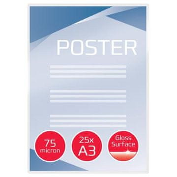 GBC Žepki za laminiranje A3 75 mic (25)