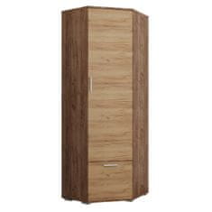 nabbi Kotna omarica za predsobo Veneta CW - craft tobak / zlati hrast craft