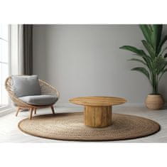 KONDELA Okrogla jedilna miza Mahir Tip 2 80 - hrast