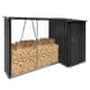 Lopa za drva z drvarnico Arpol Tip 2 270x104x159 cm - antracit