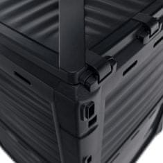 KONDELA Vrtni kompostnik Bobs 300 l - črna / zelena