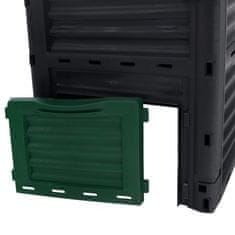 KONDELA Vrtni kompostnik Bobs 300 l - črna / zelena