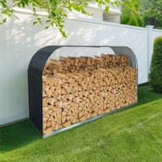 KONDELA Lopa za drva Radek - antracit