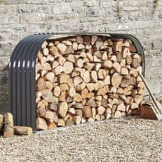 KONDELA Lopa za drva Radek - antracit