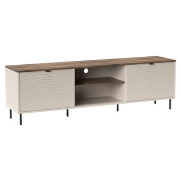 KONDELA TV omarica Eyco 2D/180 - kašmir / hrast castello