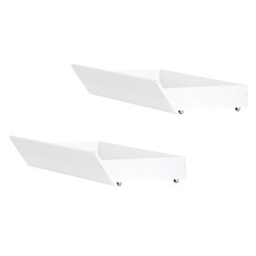 KONDELA Prostor za shranjevanje za posteljo (2 kosa) Florens 160 - bela / artisan hrast