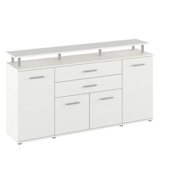 KONDELA Hanola štirivratna komoda s predali