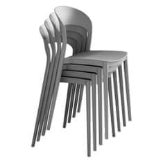 KONDELA Stol, ki ga je mogoče zložiti Radana New - siva