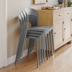 KONDELA Stol, ki ga je mogoče zložiti Radana New - siva