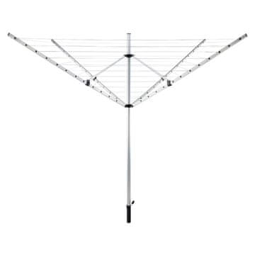 KONDELA Vrtno stojalo za sušenje perila Rotary New Typ 1 - srebrna / črna