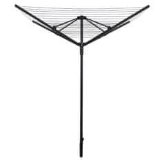 KONDELA Vrtno stojalo za sušenje perila Rotary New Typ 3 - črna