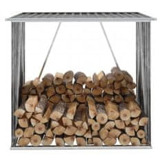 KONDELA Lopa za drva Daryl Tip 1 - antracit / bela