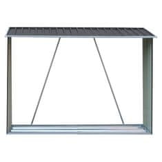 KONDELA Lopa za drva Daryl Tip 2 - antracit / bela