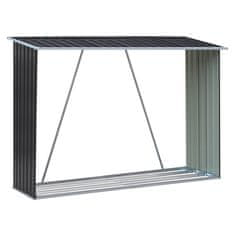 KONDELA Lopa za drva Daryl Tip 2 - antracit / bela