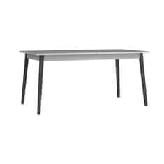 KONDELA Raztegljiva jedilna miza Aris - siva / črna