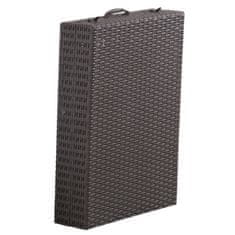 KONDELA Vrtni ležalnik Zama - rjav