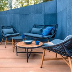 nabbi Vrtno pohištvo iz umetnega ratana Haldon CS - antracit / temno siva