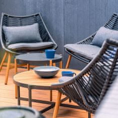 nabbi Vrtno pohištvo iz umetnega ratana Haldon CS - antracit / temno siva