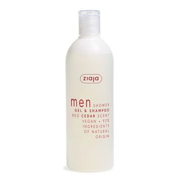 Ziaja Gel in šampon za prhanje Red Cedar Men (gel in šampon) 400 ml