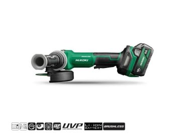shumee HIKOKI KOTNI BRUSILNIK 18V 125mm G1813DVF WQZ 2x50Ah BL SESALNI HSC