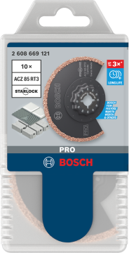 shumee BOSCH MT VEČNAMENSKI ŽAGNI LIST PRO ACZ 85 RT3 85 x 25 mm 10 kosov