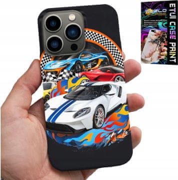 shumee OVITEK ZA IPHONE 16 PRO - ŠPORTNI AVTOMOBILI, DIRKALNI OVITEK + STEKLO