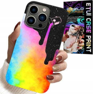 shumee OVITEK ZA IPHONE 16 PRO - MAVRIČNI BARVIT VZORCI, BARVA + FOLIJA